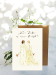 Glückwunschkarte Hochzeit Frau + Frau LGBTQI+ Love is Love
