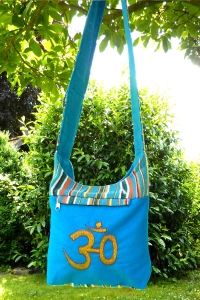 Indische Hippitasche Blau OM