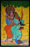 Krishna Radha Indischer Wandbehang Dekotuch