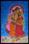 Krishna Radha Indischer Wandbehang Dekotuch
