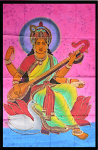 Indischer Wandbehang Saraswati Dekotuch