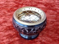 Indisches Räuchergefäß schwarz gold