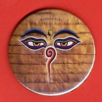 Magnet Buddhas Eyes, rund