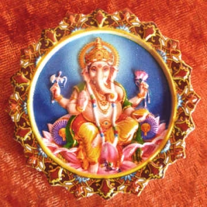 Magnet indischer Gott Ganesha, 3D