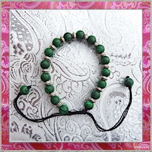 Malachit  Perlen Armband verstellbar