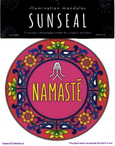 Namaste  Mandala Aufkleber Fensterbild