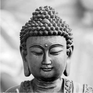 Servietten  Buddhakopf meditierend 33 x 33 cm