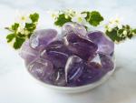 Amethyst  Trommelsteine Wasserstein Dekostein