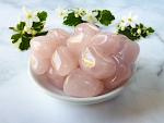 Rosenquarz Trommelsteine Wasserstein Dekostein 100g