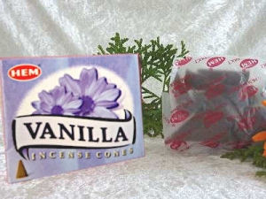 Vanille Vanilla   Räucherkegel HEM