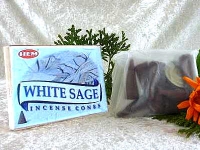White Sage Weisser Salbei Räucherkegel HEM