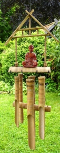 Buddha Bambus Windspiel