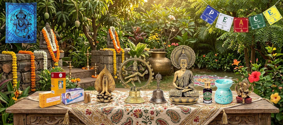 Räucherstäbchen, indische Duftöle, Indien Deko